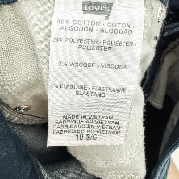 Levi's Perfectly Slimming 215 Bootcut Dark Wash Jeans Womens Size 10 - Picture 8 of 8